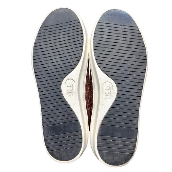 Massimo Dutti | Men | Woven Brown Leather Extralight Loafers | EU 41 US 8 - Picture 6 of 12